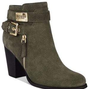 GUESS - Gather Dress Booties - Green